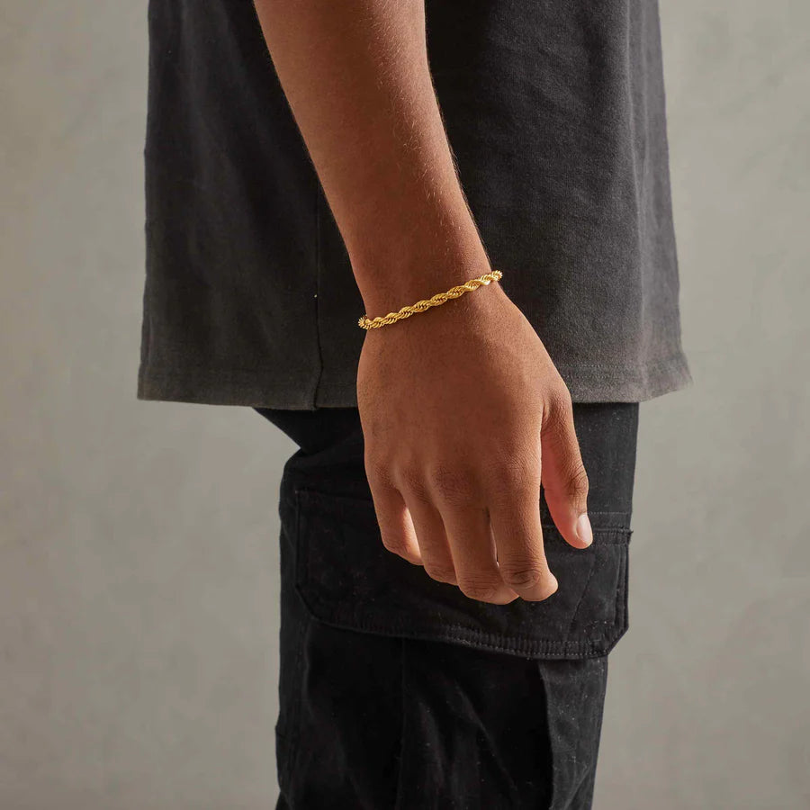 5MM ROPE BRACELET - GOLD