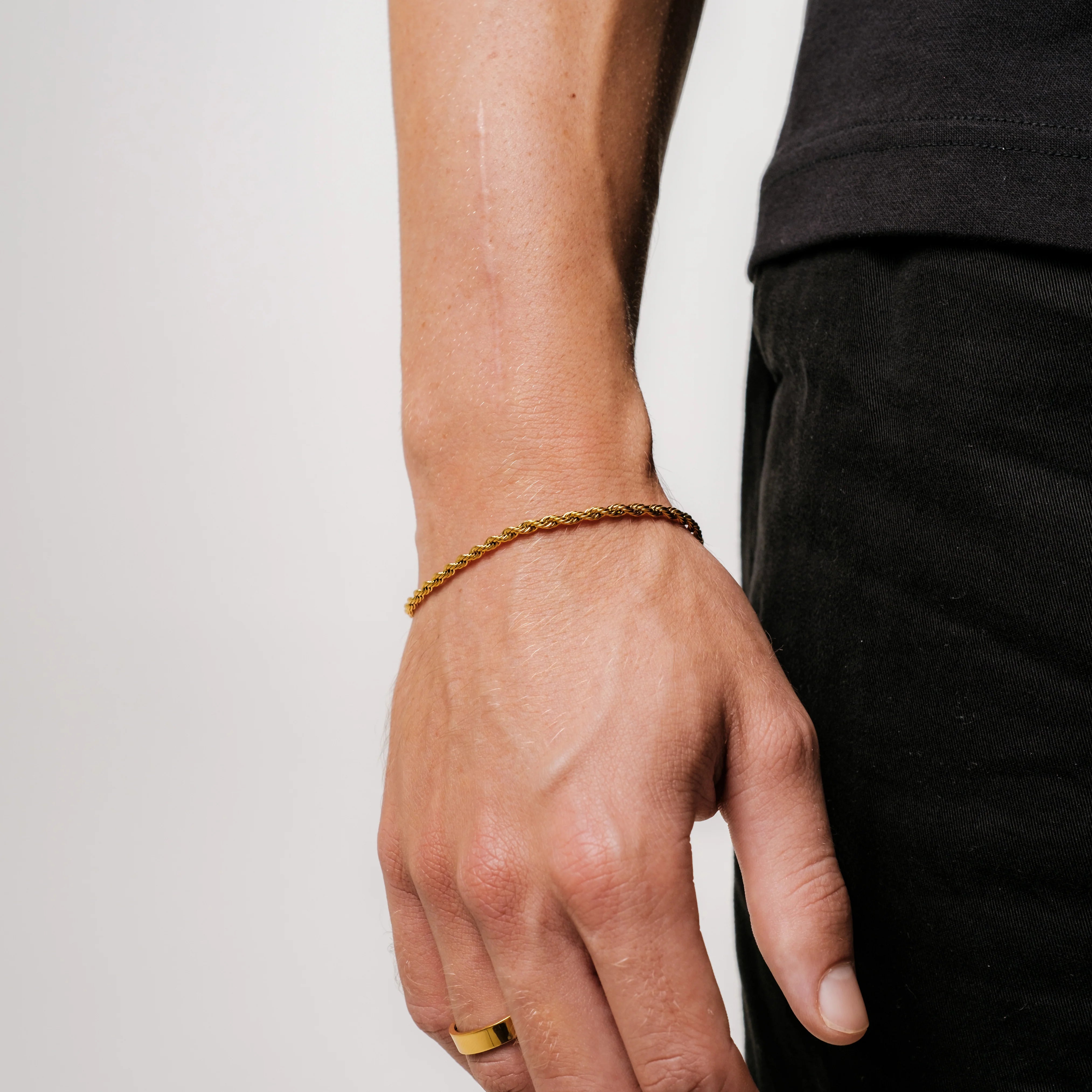 3MM ROPE BRACELET - GOLD