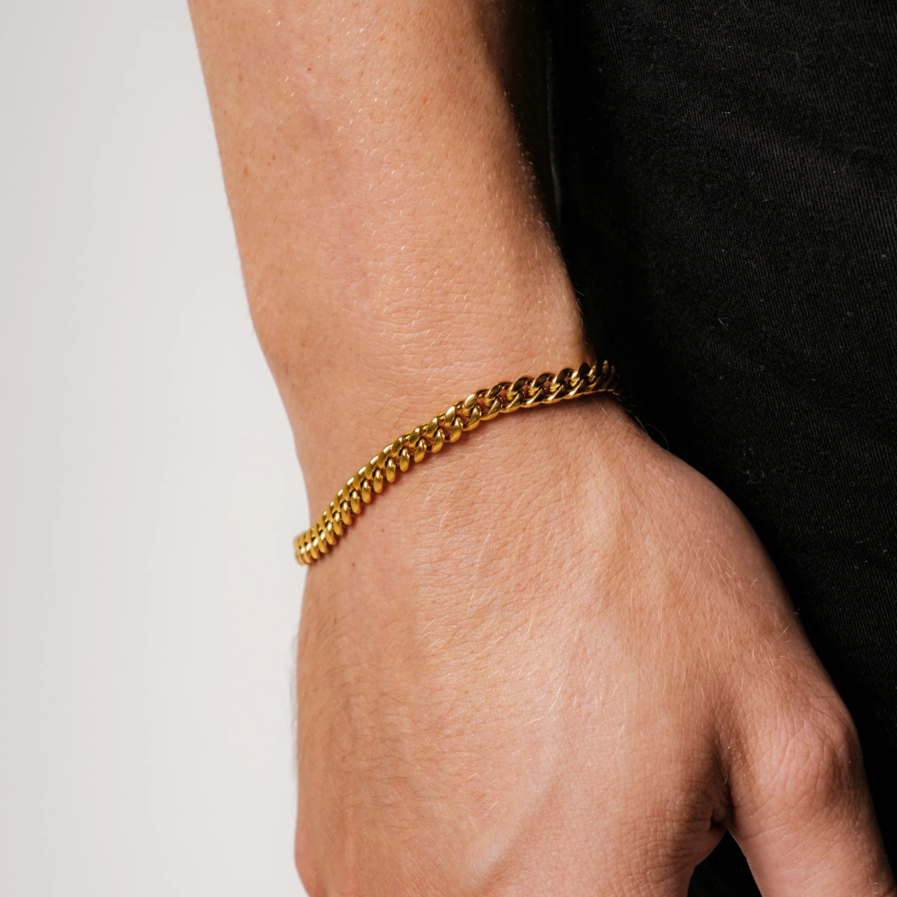 5MM CUBAN BRACELET - GOLD