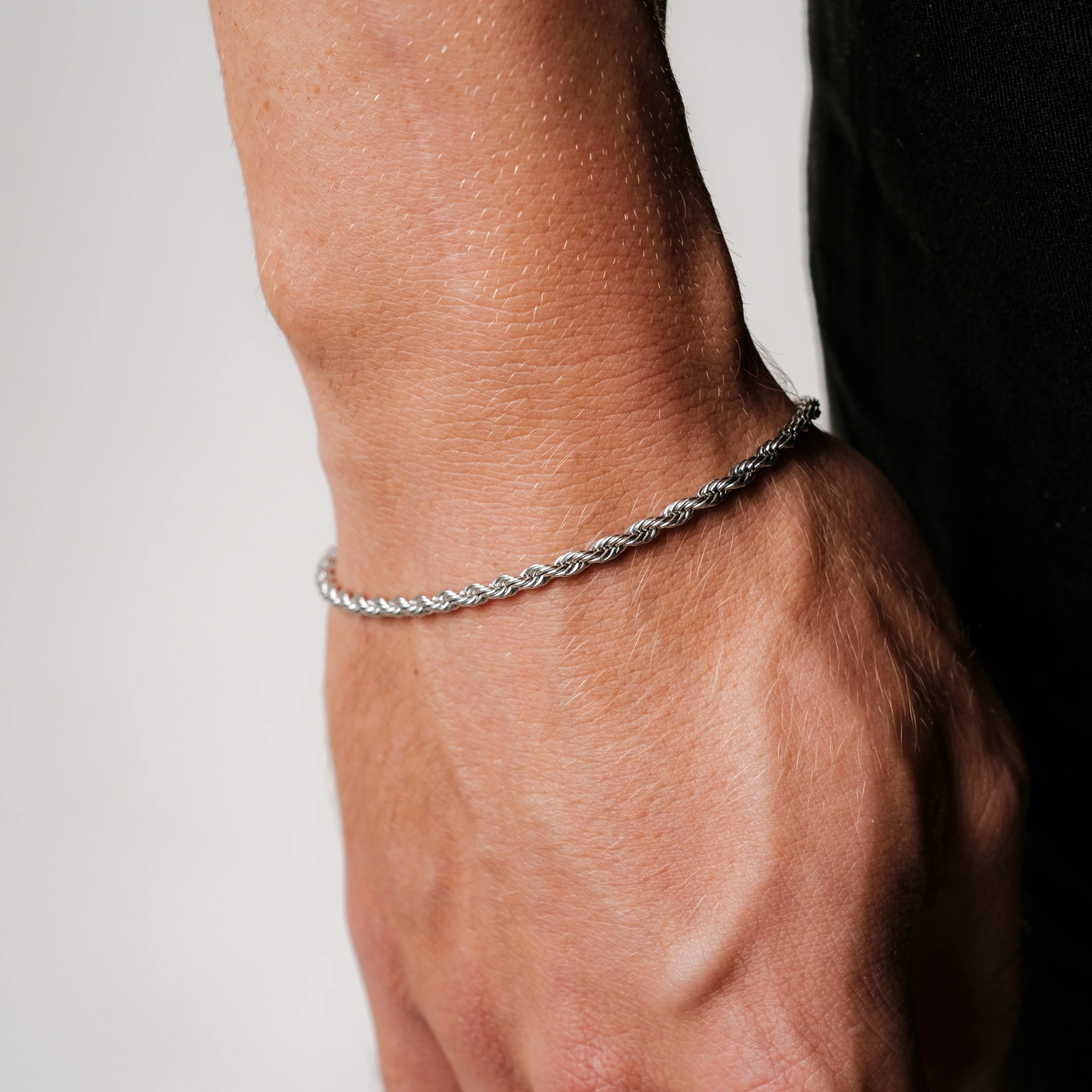 3MM ROPE BRACELET - SILVER